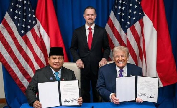 Presiden Prabowo Subianto dan Presiden AS Donald Trump